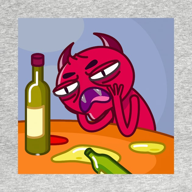 The Red Devil is a drunkard by ManimeXP